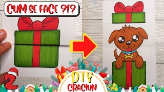 🎄🎅 Desene de IARNA si CRACIUN  Deseneaza CATEL in CADOU  DIY  29 [upl. by Bakki]