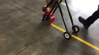 Is It Easy To RePosition Mighty Line Floor Tape Mighty Line Safety Floor Tape [upl. by Jarred531]