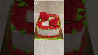 square cake Rose cake shortsBanarascakecreation Soumya CrecipeGokulkitchen TaraMadhuki rasoi [upl. by Ontine]