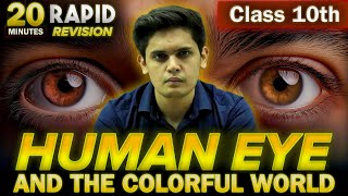 Human Eye and the Colourful World in 20 Minutes🔥 Class 10th  Rapid Revision  Prashant Kirad [upl. by Nette556]