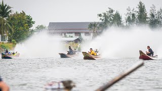 Extreme Modified Thailand Drag Racing Longtail boat enging This is very dangerous sport [upl. by Lleuqar]