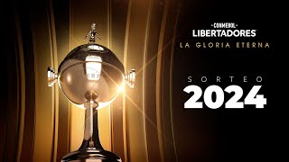 EN VIVO  SORTEO FASES PREVIAS  CONMEBOL LIBERTADORES 2024 [upl. by Ainek]