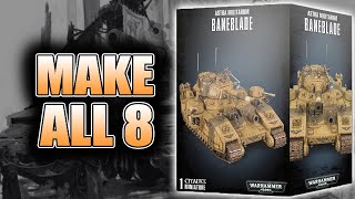 Make 8 Tanks In One Kit 40k Baneblade Unboxing amp Build [upl. by Rayshell]