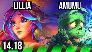 LILLIA vs AMUMU JGL  714 900 games  BR Master  1418 [upl. by Nobie]