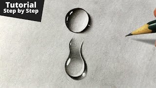 How to Draw Realistic Water Drops for Beginners [upl. by Yrred]