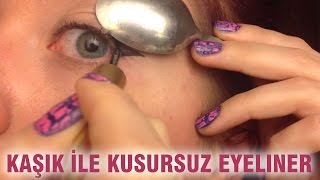 Kaşık İle Kusursuz Eyeliner [upl. by Wieren302]