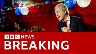 AntiIslam populist Geert Wilders wins Dutch election  BBC News [upl. by Aggappora]