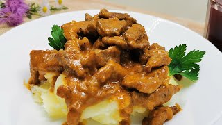 Beef Stroganoff so zart einfach und lecker Rezept von Beef Stroganoff [upl. by Christiana]