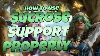 How to use Sucrose as Support  Genshin Impact [upl. by Yentruoc]