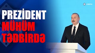 Prezident 29cu “Caspian OilampGas” və 12ci “Caspian Power” sərgilərinin açılışında çıxış edib [upl. by Laertnom944]