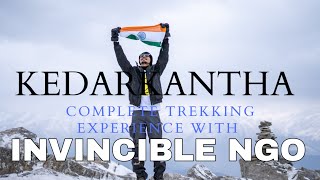 KEDARKANTHA TREK COMPLETE EXPERIENCE WITH INVINCIBLE NGO TRIP OVERVIEW invinciblengo [upl. by Neerac]