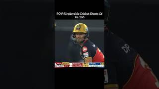 AB de Villiers 360 Hits💀youtubeshorts [upl. by Gwenni742]