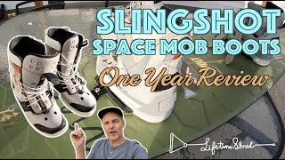 Slingshot Space Mob Wakeboard Boots  One Year Review  Pros Cons and Mods [upl. by Elesig]