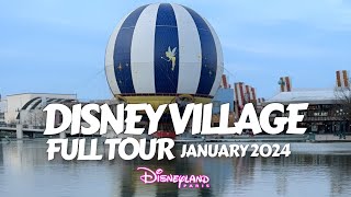 Complete Tour of the Disney Village at Disneyland Paris January 2024 [upl. by Derry]