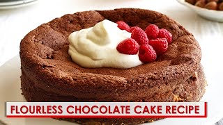 Flourless Chocolate Cake Recipe [upl. by Atok]