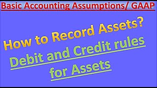 Lecture 2  Debit Credit Rules for Assets  How to record Assets [upl. by Danforth298]