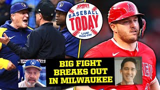 Huge brawl breaks out between Rays and Brewers  Baseball Today [upl. by Jaqitsch102]