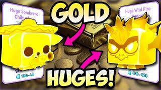 All GOLD HUGE Pet Gifts to Viewers in Pet Simulator X 🎁 LIVE [upl. by Uase172]