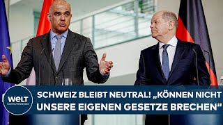 SCHWEIZ BLEIBT NEUTRAL quotMan kann nicht verlangen dass wir unsere eigenen Gesetze brechenquot  Berset [upl. by Htebiram]