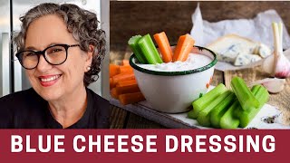 How to Make Blue Cheese Dressing with Yogurt Keto Friendly  The Frugal Chef [upl. by Kirkpatrick]