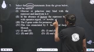 Select the correct statements from the given below about lac operon Iampnbspampnbspampnbsp Gluc [upl. by Anhpad]