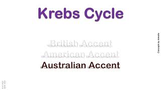 Krebs Cycle How to Pronounce Krebs Cycle in Australian Accent British Accent American Accent [upl. by Fonz]