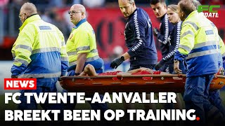 FC Twenteaanvaller breekt been op training  FCUpdate News [upl. by Lana]