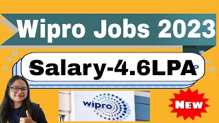 Wipro India Jobs 20232024  Off Campus Recruitment Drive  Apply Now [upl. by Saxela]