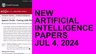 Hella Brand New AI Papers  July 5 2024 [upl. by Auod109]