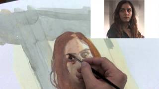 Portrait in Watercolor Demo Part 1 of 2 [upl. by Denton303]