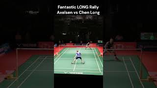 Fantastic LONG Rally Viktor Axelsen 🆚 Chen Long shorts [upl. by Mozza137]