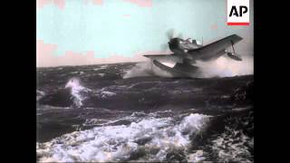 ROUGH SEA TAKEOFF BY SEAPLANE [upl. by Hterag]