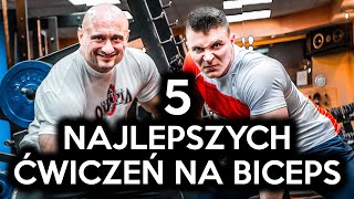 5 NAJLEPSZYCH ĆWICZEŃ na BICEPS według Roberta Piotrkowicza [upl. by Pederson]