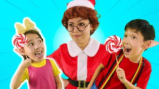 Johny Johny Yes Papa with Elves  Christmas Songs  Hokie Pokie Kids Videos [upl. by Ateloj]