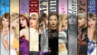 TOP FIVE SONGS FROM EACH ALBUM WITH MIDNIGHTS  TAYLOR SWIFT [upl. by Tlaw]