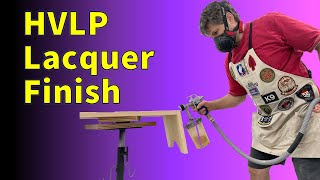 Spraying Lacquer With HVLP  GREAT FINISH [upl. by Teddi]