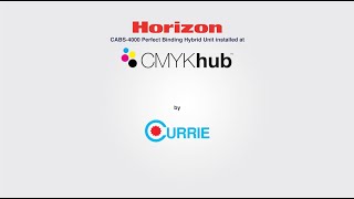 Horizon CABS400 Perfect Binding Hybrid Unit Installed at CMYKhub [upl. by Rolland448]