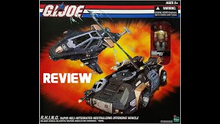 S1 RHINO RAPID HELIINTEGRATED NEUTRALIZING OFFENSIVE VEHICLE  GI Joe DTC Vehicle Review [upl. by Akialam]