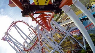 Odyssey Roller Coaster Backwards Reverse POV Fantasy Island UK [upl. by Nevetse]