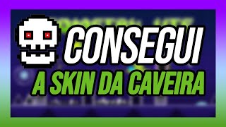 Consegui a skin da caveira Jogando Geometry Dash Lite [upl. by Marietta89]