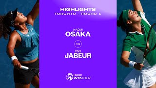 Naomi Osaka vs Ons Jabeur  2024 Toronto Round 1  WTA Match Highlights [upl. by Lesslie198]