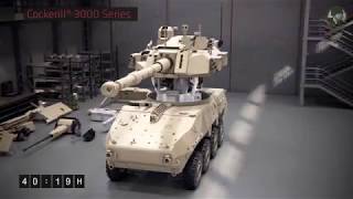 AUSA 2018 CMI Defence ARDEC Cockerill 3030 CRADA turret 30mm 3105 SAIC light tank [upl. by Niak617]