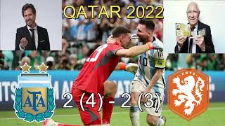 Argentina Vs Países Bajos 22 43 Qatar 2022  Pollo Vignolo  Macaya Márquez  Relato Completo [upl. by Buchbinder]