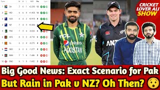 Big Good News for Pak NZ NRR Down Pak in Semifinal  But Rain in Pak v NZ Oh Then 😯 [upl. by Ayatal450]