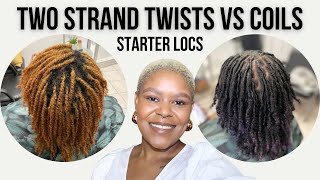 Starter Locs Twists Vs Coils  Loctician Advice [upl. by Sheldon141]