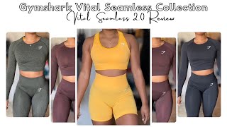 GYMSHARK VITAL SEAMLESS 20 TRY ON amp REVIEW NEW Vital VS Old vital  Vital Seamless Collection 2021 [upl. by Gillie]