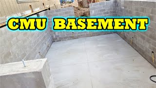 How to build a Concrete Block Basement for Beginners Part 1 DIY [upl. by Yrram699]