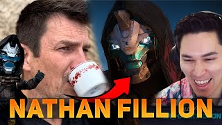 Aztecross Reacts to NATHAN FILLION  Cayde 6 Voice Actor [upl. by Callida572]