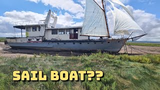 Ep 138 Turning Our Boat Into A SAIL BOAT boatrestoration [upl. by Ymmot910]