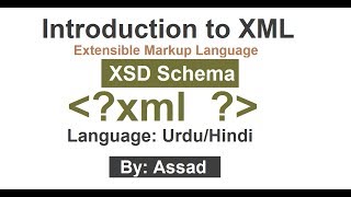 XML Schema Brief Introduction UrduHindi Part 14 [upl. by Inig]